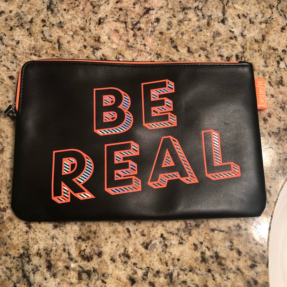 “Be Real” benefit cosmetic bag